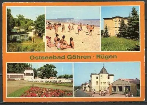 (03200) Ostseebad Göhren/ Mehrbildkarte - u. a. HO "rationell" - gel. - DDR  - Bild und Heimat