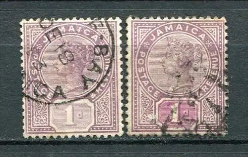 Jamaica Nr.23          O  used       (214) Farben Wertschild