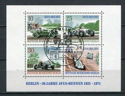 (9366) Berlin West Nr.397/400   Block 3         O  gestempelt