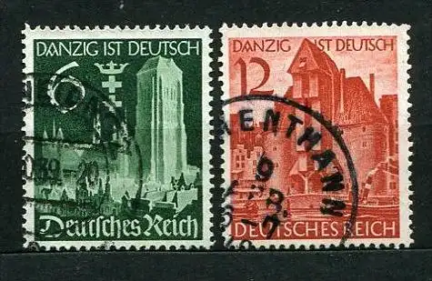 (2410) Deutsches Reich Nr.714/5        O  gestempelt