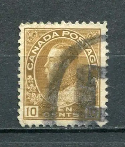 Canada  Nr.113       O  used       (722) ausgefallenes Zahnloch