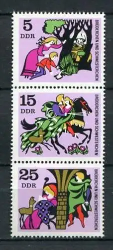 DDR  Nr.1546 + 1548 + 1550 SZd 105           **  mint             (18359) ( Jahr 1970 )