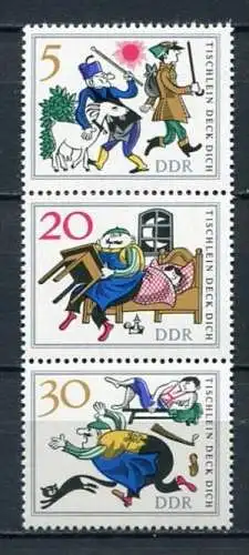 DDR  Nr.1236, 1238 + 1240 SZd 80           **  mint             (18349) ( Jahr 1966 )