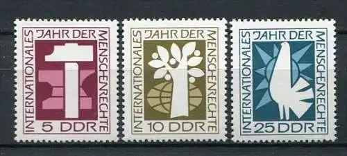 (18217) DDR  Nr.1368/70           **  postfrisch