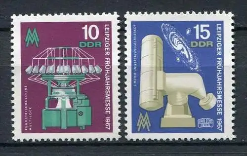 DDR  Nr.1254/5           **  mint             (18192) ( Jahr 1967 )