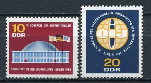 DDR  Nr.1212/3          **  mint             (18174) ( Jahr 1966 )