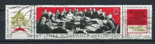 (17749) DDR Nr.1598/1600 Streifen         O  gestempelt