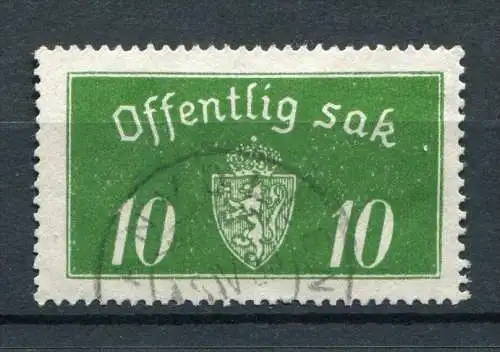Norwegen Dienst Nr.12         O  used       (715)
