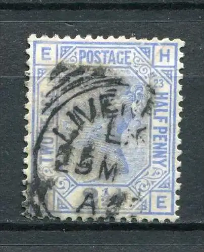 Great Britain Nr.59 Platte 23   H-E      O  used      (603)