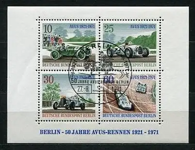 (1543) Berlin West Nr.397/400  Block 3         O  gestempelt