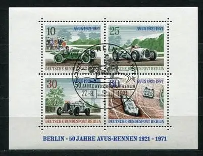 (1542) Berlin West Nr.397/400  Block 3         O  gestempelt