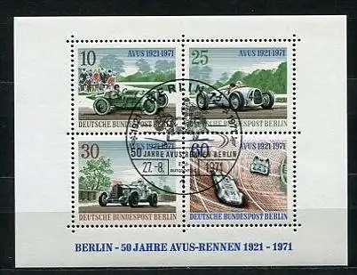 (1541) Berlin West Nr.397/400  Block 3         O  gestempelt