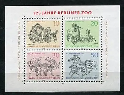 (1531) Berlin West Nr.338/41 Block 2         **  postfrisch