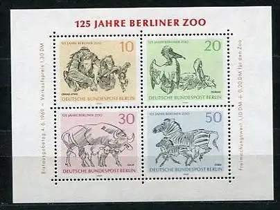 (1529) Berlin West Nr.338/41 Block 2         **  postfrisch