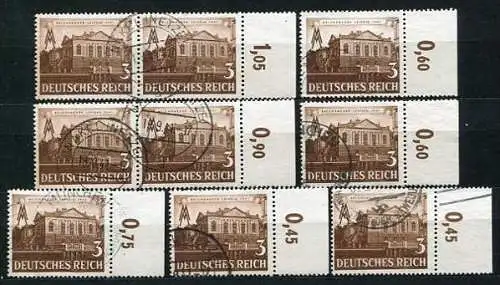 Deutsches Reich Nr.764        O  used       (2530) 7 x Rand rechts