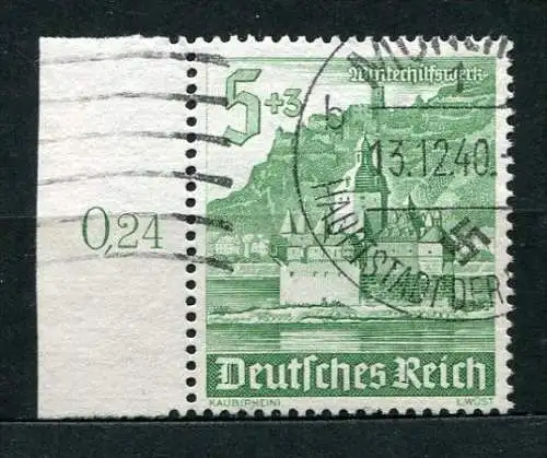 (2498) Deutsches Reich Nr.753        O  gestempelt   Rand