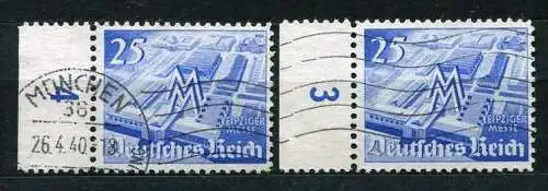 Deutsches Reich Nr.742        O  used       (2461) 2 x Rand links