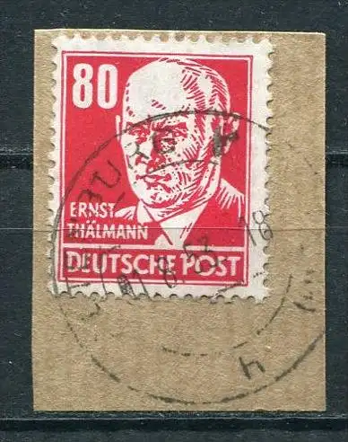 (17178) DDR Nr.340         O  gestempelt  / Briefstück: Altenburg