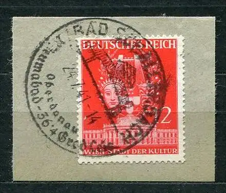 Deutsches Reich Nr.770         O  used       (2141) Briefstück: Sonderstempel Thermalbad