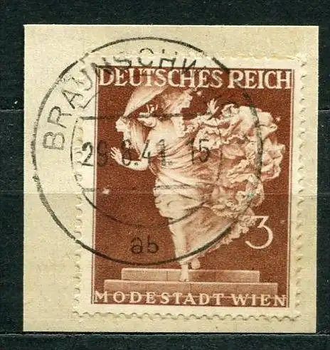 Deutsches Reich Nr.768         O  used       (2140) Briefstück: Braunschweig