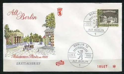 (1246) Berlin West Nr.222 FDC         O  gestempelt