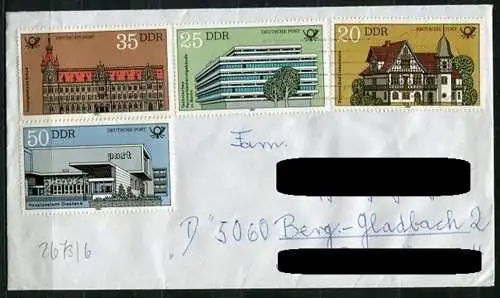 DDR Nr.2673/6   Sammler- Brief Eilsendung Express  gelaufen  (B236) (Jahr:1982) Jena - Bergisch-Gladbach