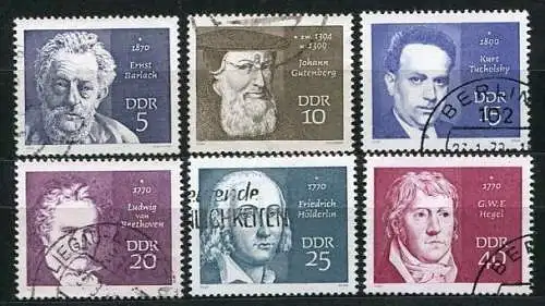 DDR Nr.1534/9       O  used       (16837) ( Jahr: 1970 )