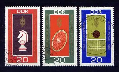 DDR Nr.1491/3         O  used       (16711) ( Jahr: 1969 )