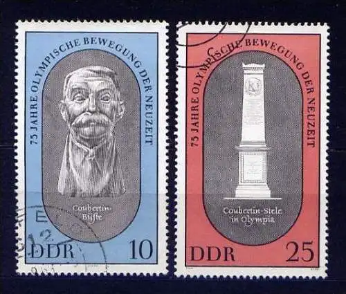 (16710) DDR Nr.1489/90         O  gestempelt