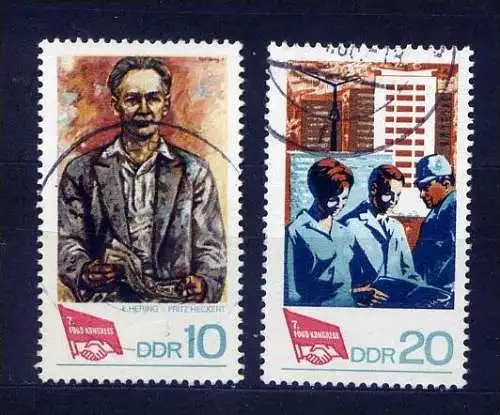 (16675) DDR Nr.1363/4         O  gestempelt