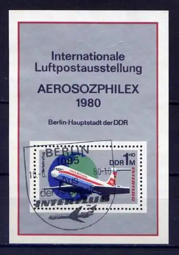 DDR Nr.2520, Block 59          O  used       (16161) ( Jahr: 1980 )