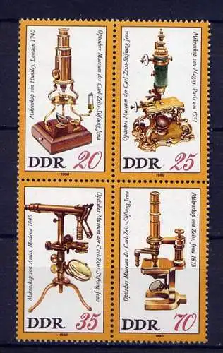 (14960) DDR Nr.2534/7 Viererblock          ** postfrisch