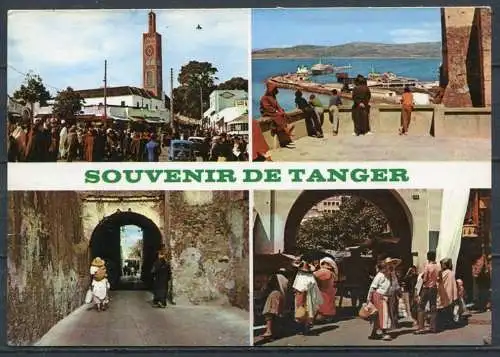 (03176) Souvenir de Tanger / Mehrbildkarte - gel.