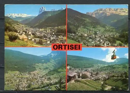 (03174) Ortisei / St. Ulrich in Gröden / Mehrbildkarte - gel.