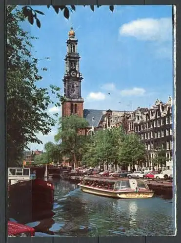 (03170) Amsterdam / Westertoren / Blick zur Westerkerk - gel.