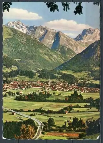 (3143) Oberstdorf mit Krottenspitzen 2657 m und Kratzer 2424 m - gel.