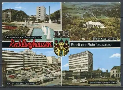 (03136) Recklinghausen / Stadt der Ruhrfestspiele / Mehrbildkarte - gel.