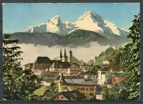 (3125) Berchtesgaden mit Watzmann 2714 m - gel. 1969