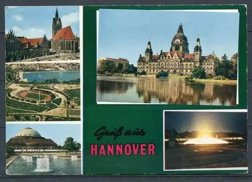 (03118) Gruß aus Hannover / Mehrbildkarte - gel. 1980