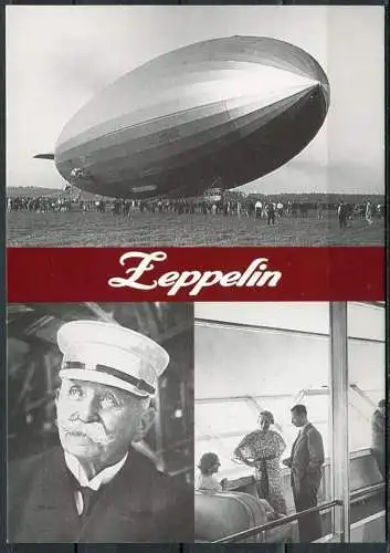 (03094) Zeppelin / Mehrbildkarte s/w - n. gel.