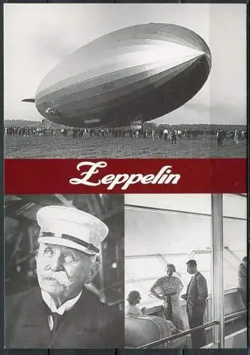 (3094) Zeppelin / Mehrbildkarte s/w - n. gel.