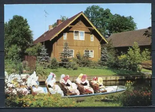 (03056) Spreewald / Kahnfahrt / Sorbische Trachten / Spreewaldhaus - n. gel. - DDR - Bild und Heimat