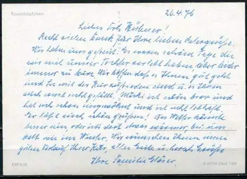 (3051) Rosenköpfchen - beschrieben 1976