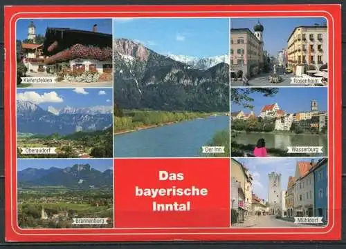 (03020) Das bayerische Inntal / Mehrbildkarte - gel.