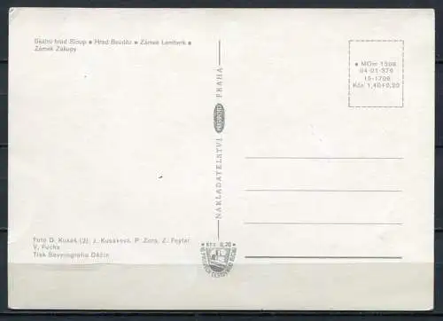 (2954) CSSR / Tschechische Burgen und Schlösser in  m. Wappen - n. gel.