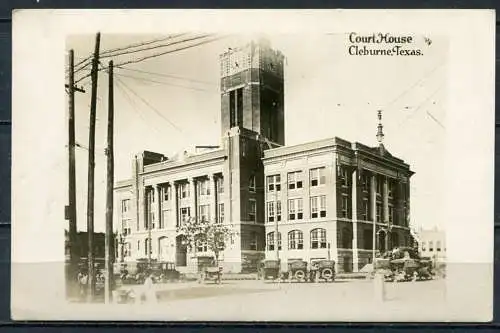 (2871) Cleburne / Court House (Gerichtshaus) / Oldtimer ca. 1915?  - n. gel.