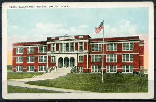 (2869) North Dallas High School - ca. 1920 - n.gel. - Nr. 124593  Published by Dallas Post Cards Co., Dallas, Texas