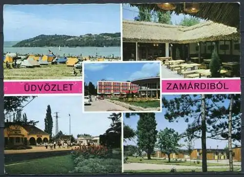 (2856) Gruß aus Zamárdi / Mehrbildkarte - gel. 1979 - Nr. OT.-313/791.  Bildkunstverlag Budapest
