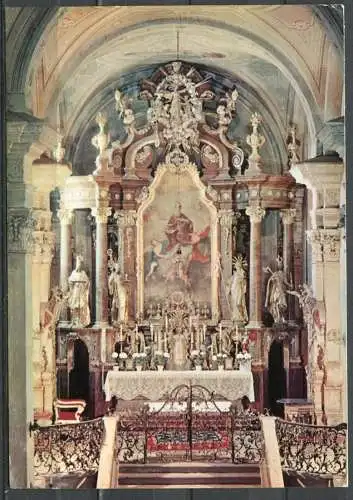(2845) Tihany / Hauptaltar der Abteikirche (18. Jh.) - gel. - Nr. XV.-175/791.  Bildkunstverlag Budapest
