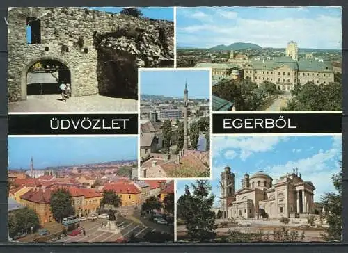 (2834) Eger (deutsch: Erlau) / Mehrbildkarte . gel. - Nr. OT.-294/791.  Bildkunstverlag Budapest
